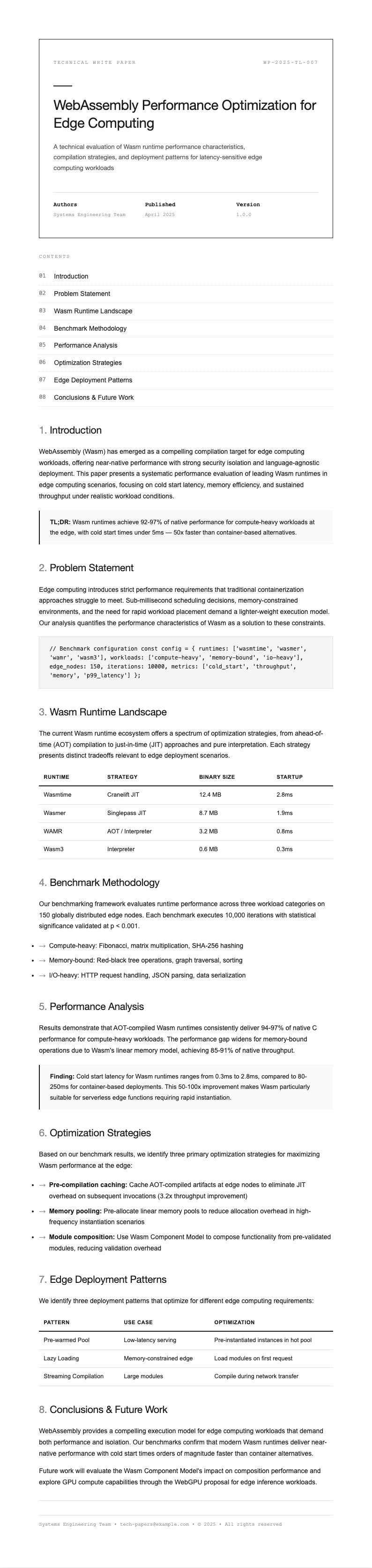 Tech minimalist white paper